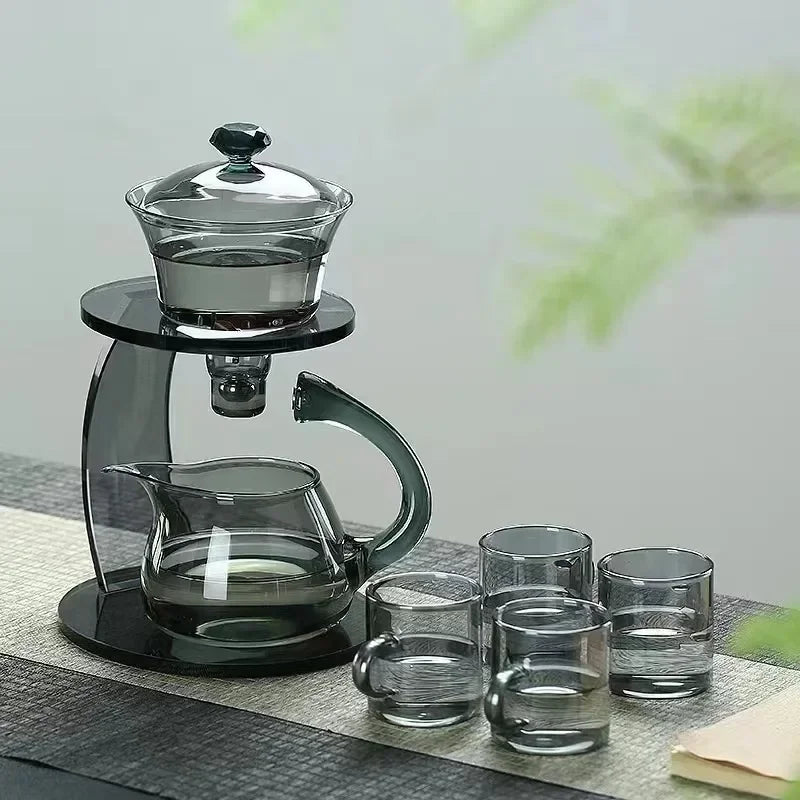 Heat-resistant Glass Teapot Holder Base Tea infusers Tea Ware Tea Making Kungfu Teapot Teacup Automatic Tea Set