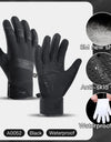 3M Winter Cycling Skiing Waterproof Gloves Black Warm Touchscreen Motorcycle Gloves Men Outdoor Scooter Riding Bike Gloves