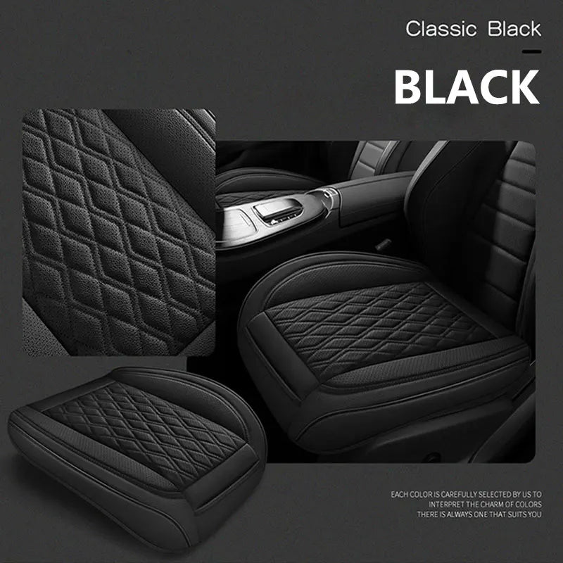 Genuine Leather Car Seat Cover Breathable Hole Car Seat Cushion Universal Auto Seat Mat Pads 3D Convex Design Chair Cushion Mats