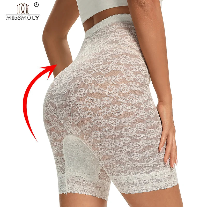 Shaper Panties Women Party See Through High Waist Panty Lace Tummy Control Underwear Lady Thigh Slimmer Lingerie