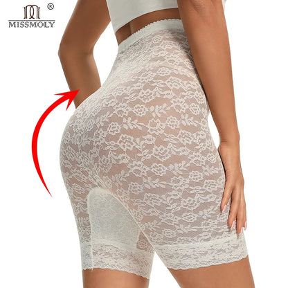 Shaper Panties Women Party See Through High Waist Panty Lace Tummy Control Underwear Lady Thigh Slimmer Lingerie