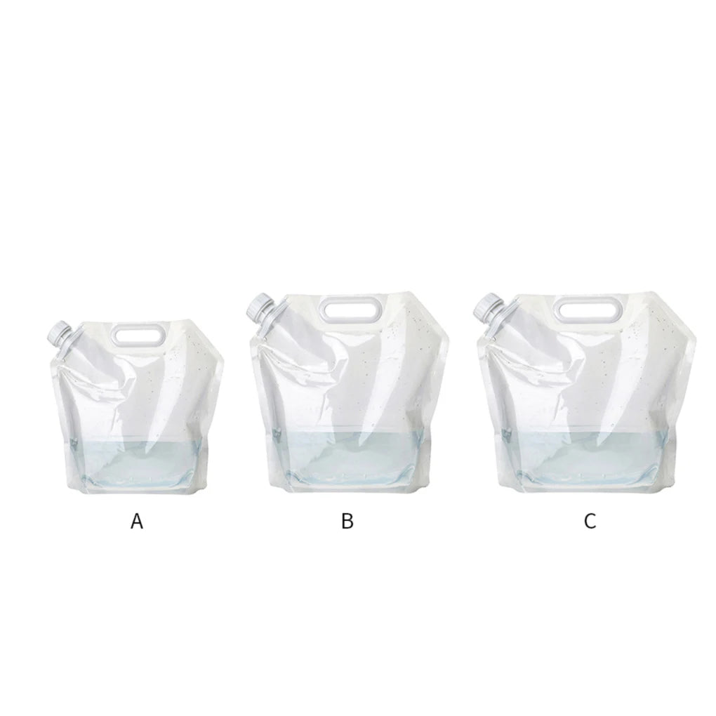 5/10/15L Outdoor Camping Water Bag Portable Folding Bucket Large Capacity Water Container with Handle Travel Camping Supplies