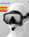 Dry Snorkel Set Diving Mask For Tempered Glass Professional Panoramic Snorkeling Gear Swimming Training Snorkel Kit