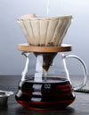 300/500/700ml Glass Coffee Pot With Filter Drip Brewing Hot Brewer Cloud Shaped Kettle Coffee Brewer Utensils Clear Teapot