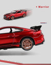 Scale 1:32 Mustang Shelby GT500 F-150 Toy Car Model Alloy Diecast Sound Light Pull Back Vehicle Models Birthday Gifts