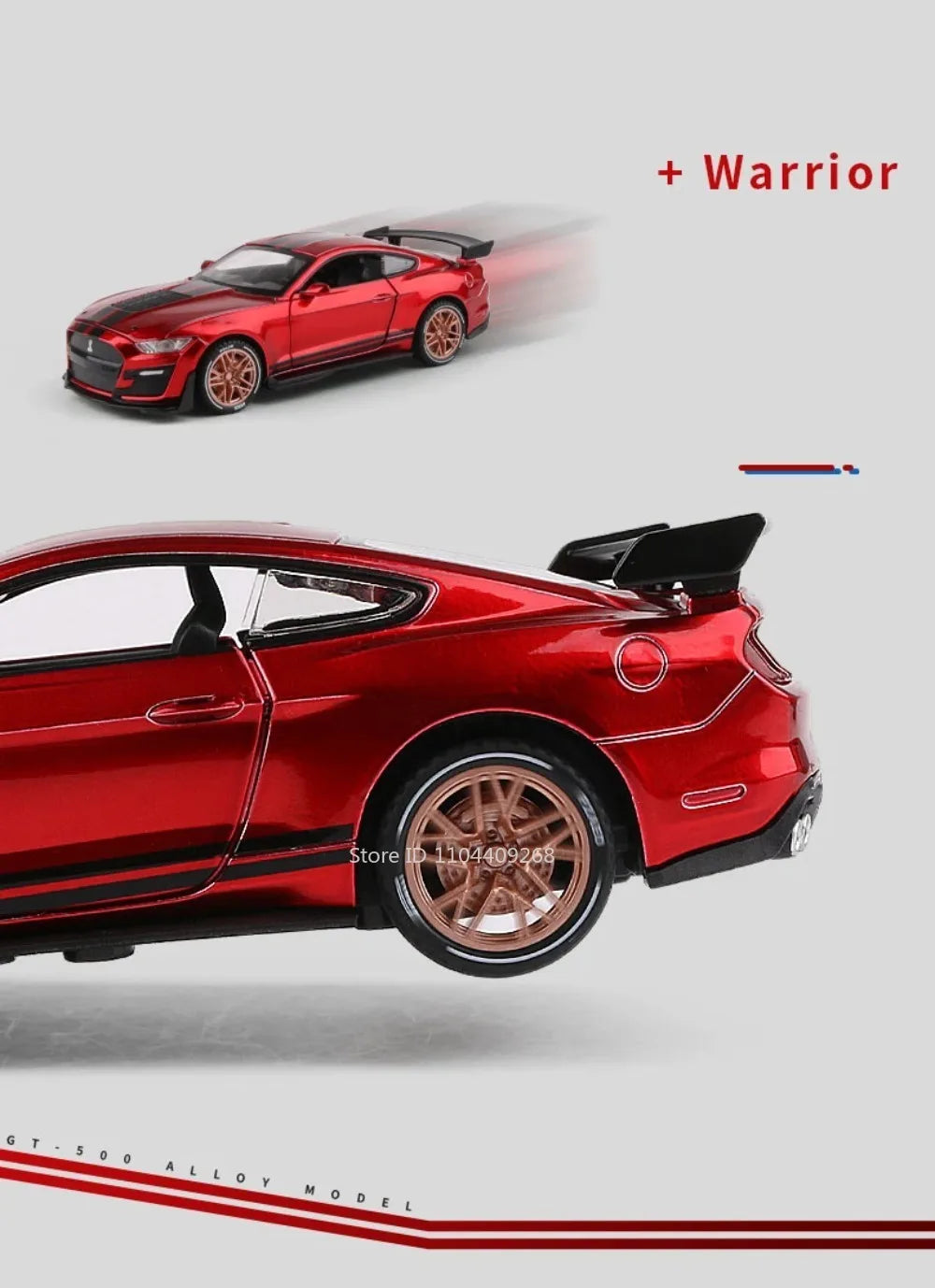 Scale 1:32 Mustang Shelby GT500 F-150 Toy Car Model Alloy Diecast Sound Light Pull Back Vehicle Models Birthday Gifts