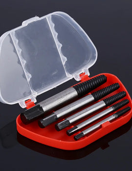 5Pcs High Speed Steel Screw Extractor 3.5-7mm Center Drill Bits Guide Set Broken Damaged Bolt Remover Removal Speed Easy Set