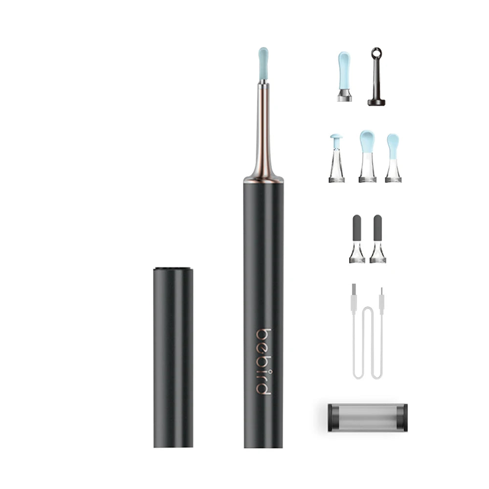 T15 Smart Visual Earwax Acne 2 in 1 Removal Tool With HD1080P Camera Ear Otoscope Cleaner IP67 Waterproof Endoscope