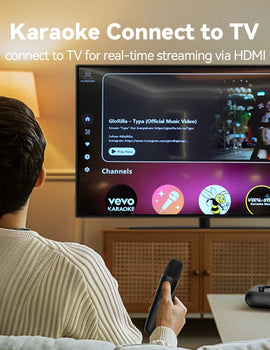 Puremic Karaoke Machine, Free Forever millions songs video MTV karaoke songs streaming karaoke Home Karaoke no Ads with 2 mics