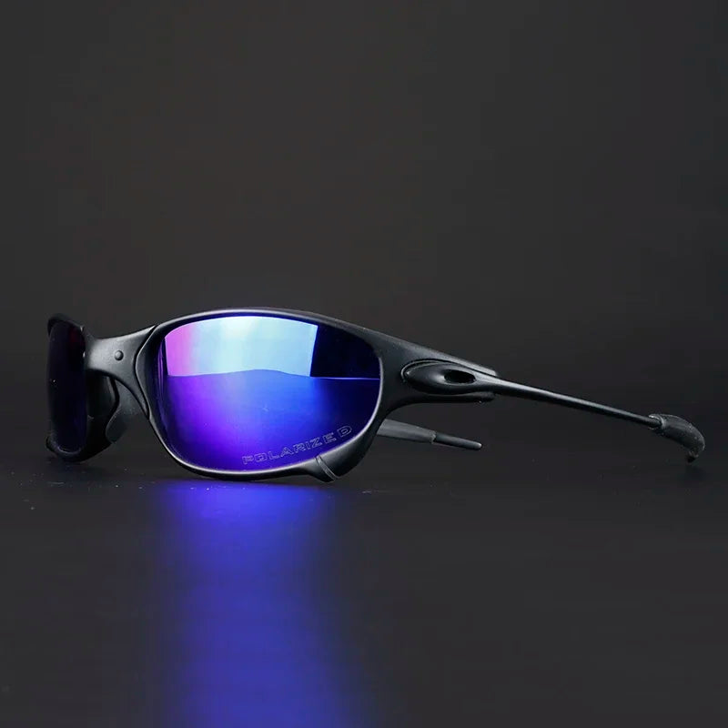 Polarized Metal Cycling Sunglasses UV400 Outdoor Riding Eyewear