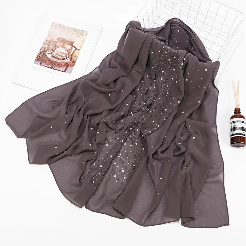 Chiffon Hijabs Scarf Turbans High Quality Chiffon Shawls For Muslim Veil Islamic Malaysian Women Veil Hijabs Scarf Long Shawls