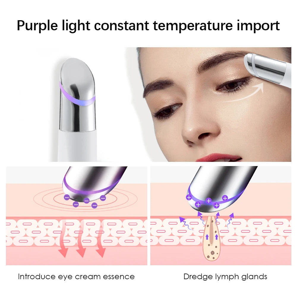 Eye Massager Constant Temperature Heating Vibration Massage Lighten Dark Circles and Eyes Bags Eye Skin Care