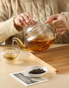 400-1000ml Clear Teapot With Removable Infuser Glass Teapot Stovetop Safe Loose Leaf And Blooming Tea Maker