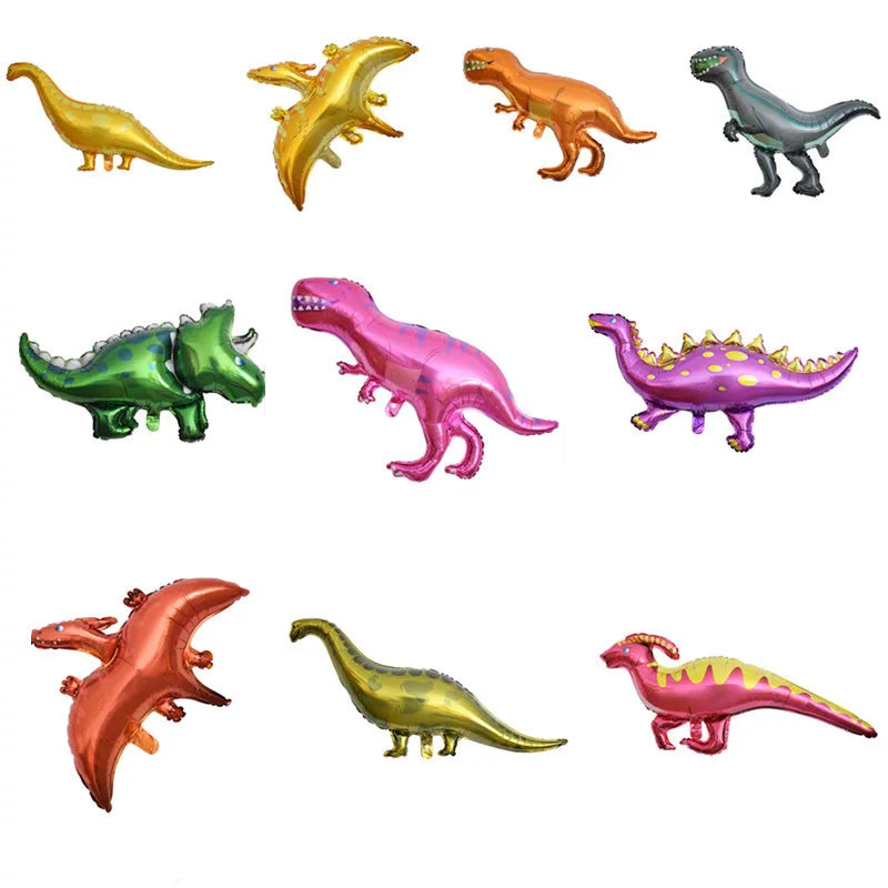 1Pcs New  Dinosaur Foil Balloon Boys Animal Balloons Childrens Dinosaur Birthday Party Jurassic Decorations Balloon