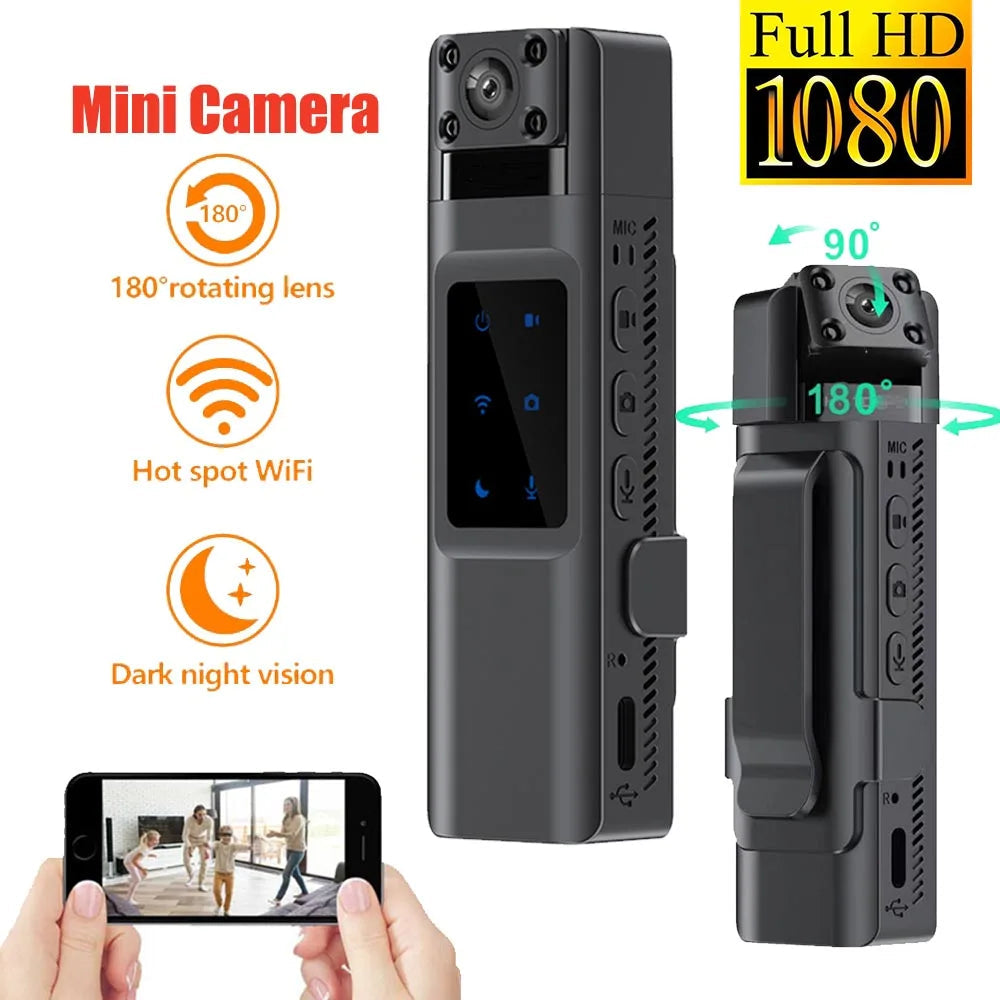 Mini Camera Portable Police Pocket Sport Digital Voice Video Business Conference 1080P Wearable Body Cam Riding Recorder
