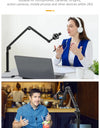 Desktop Microphone Boom Arm Stand Extend 1/4'' 3/8'' 5/8'' Screw 90° Hover Bracket for DSLR GoPro Smartphone