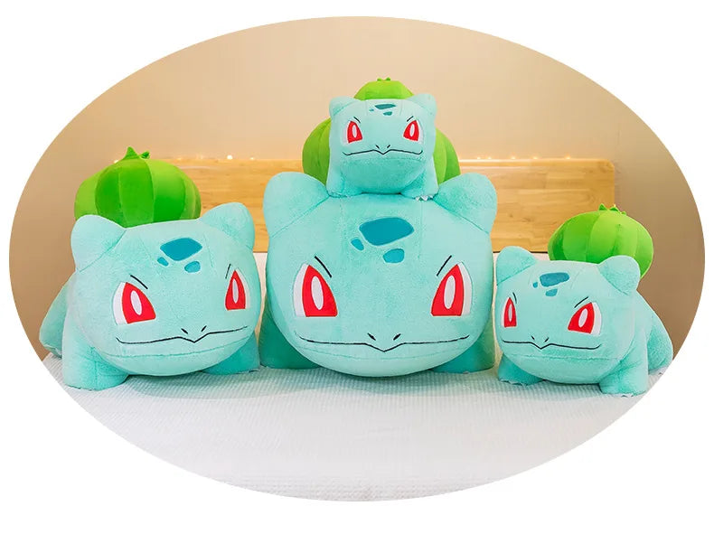 Bulbasaur Plush Stuffed Animal Soft Green Pillow