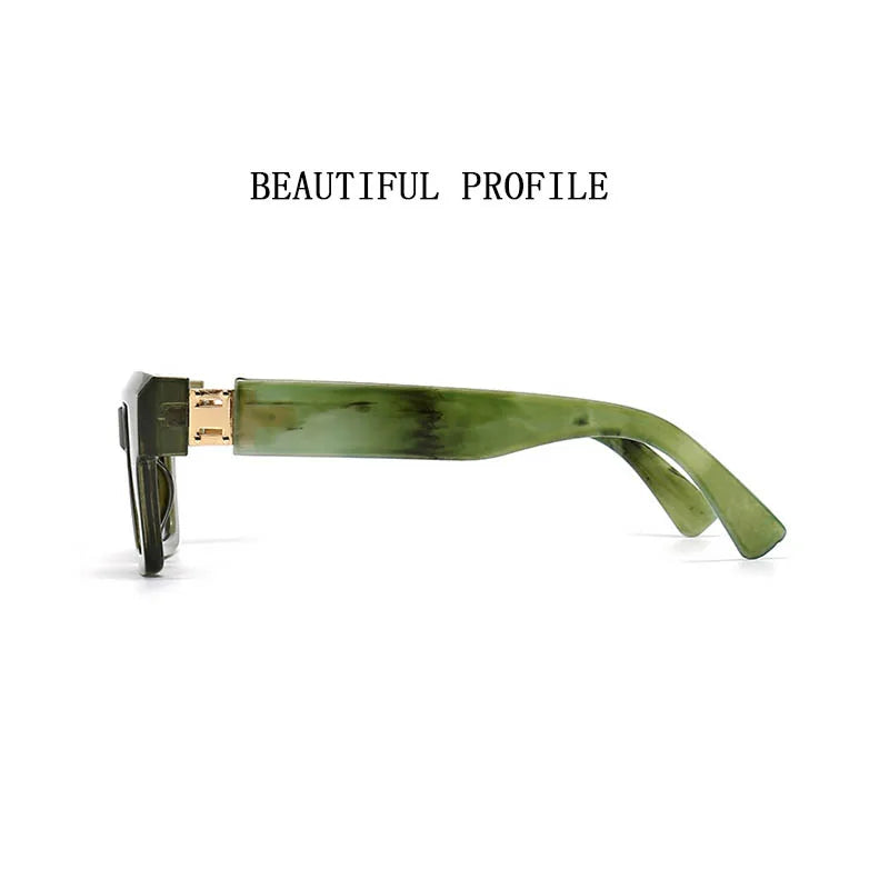 Square Frame Sunglasses With UV400 Protection
