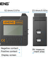 Max Digital Lithium Battery Tester Capacity Universal Test Checkered Load Analyzer Display Check AAA AA Button Cell