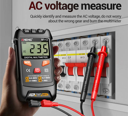 Pocket Portable Multimeter Tester 1999 Counts Mini Multimeters AC/DC Voltage Auto Machine Multitester Tool