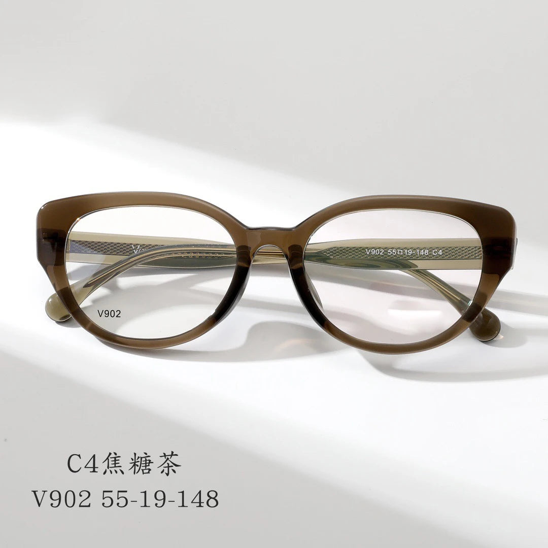 Cat Eye Butterfly Eyewear Fashion Retro Eyeglasses Luxury Acetate Optical Prescription Frames