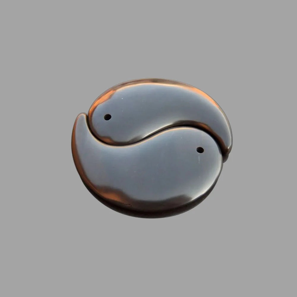 5A grade brown color Si Bin Bian stone Gossip TaiChi facial massage guasha kit 100% original healthcare health care gua sha