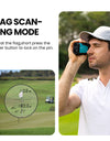 Laser Range Finder PF210 Black,660 yd Golf Rangefinder,600M Golf Distance Meter  Fast Flagpole Lock, Great for Golfing