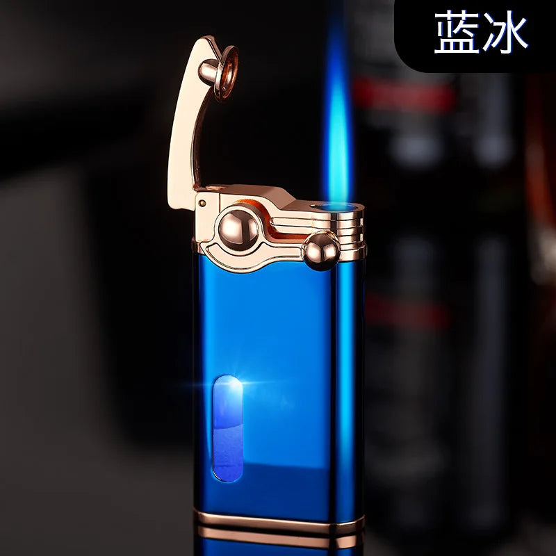 Gas Electronic Dual-Use Lighter, Intelligent Digital Display Machine Core, High-Grade Metal Lighter, Cigarette Accessories, New