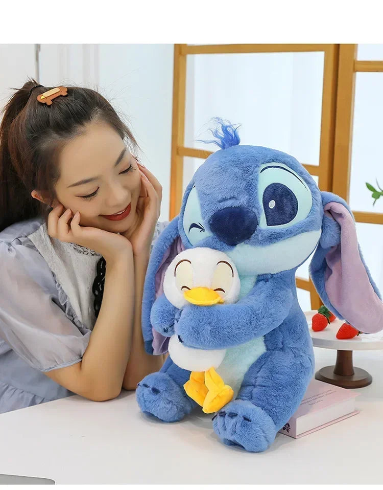 Disney Plush Doll Stitch Lilo Doll Cute Duck Stitch Plush Stuffed Toy Christmas 's Birthday Gift Kawaii Decoration Toys