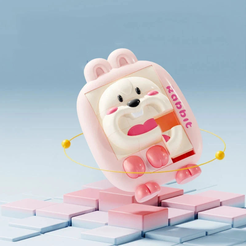 3D Cartoon Animal Huarong Road Slide Puzzle Games  Board Game Thinking Training Nine Grids Educational Puzzles Toys