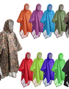 3 in 1 Portable Sunshade Camping Tarp Ground Mat Raincoat Outdoor Waterproof Rain Poncho Backpack Cover for Hiking Picnic tent