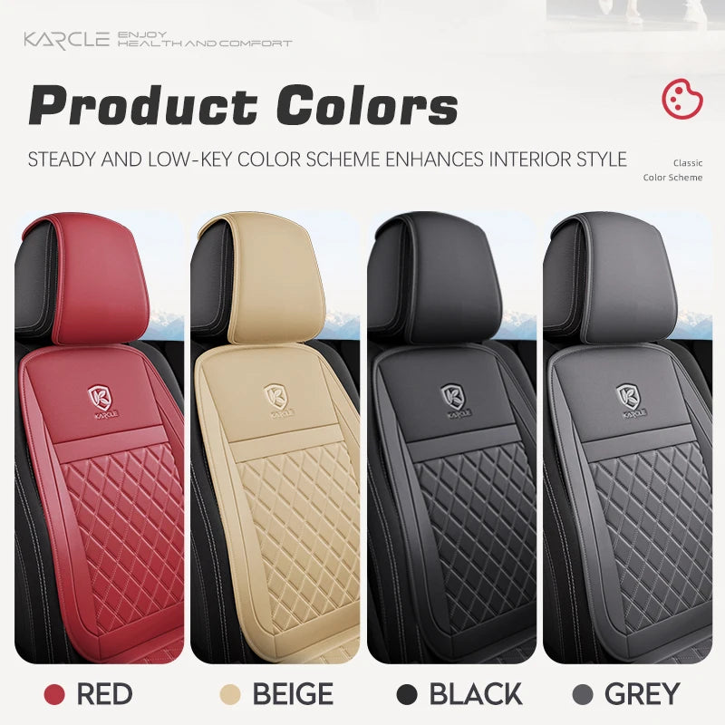 Leather Car Seat Covers Universal PU Cars Seat Cushion Cover Automobiles Seat Protector Waterproof Car Chair Pad Mat