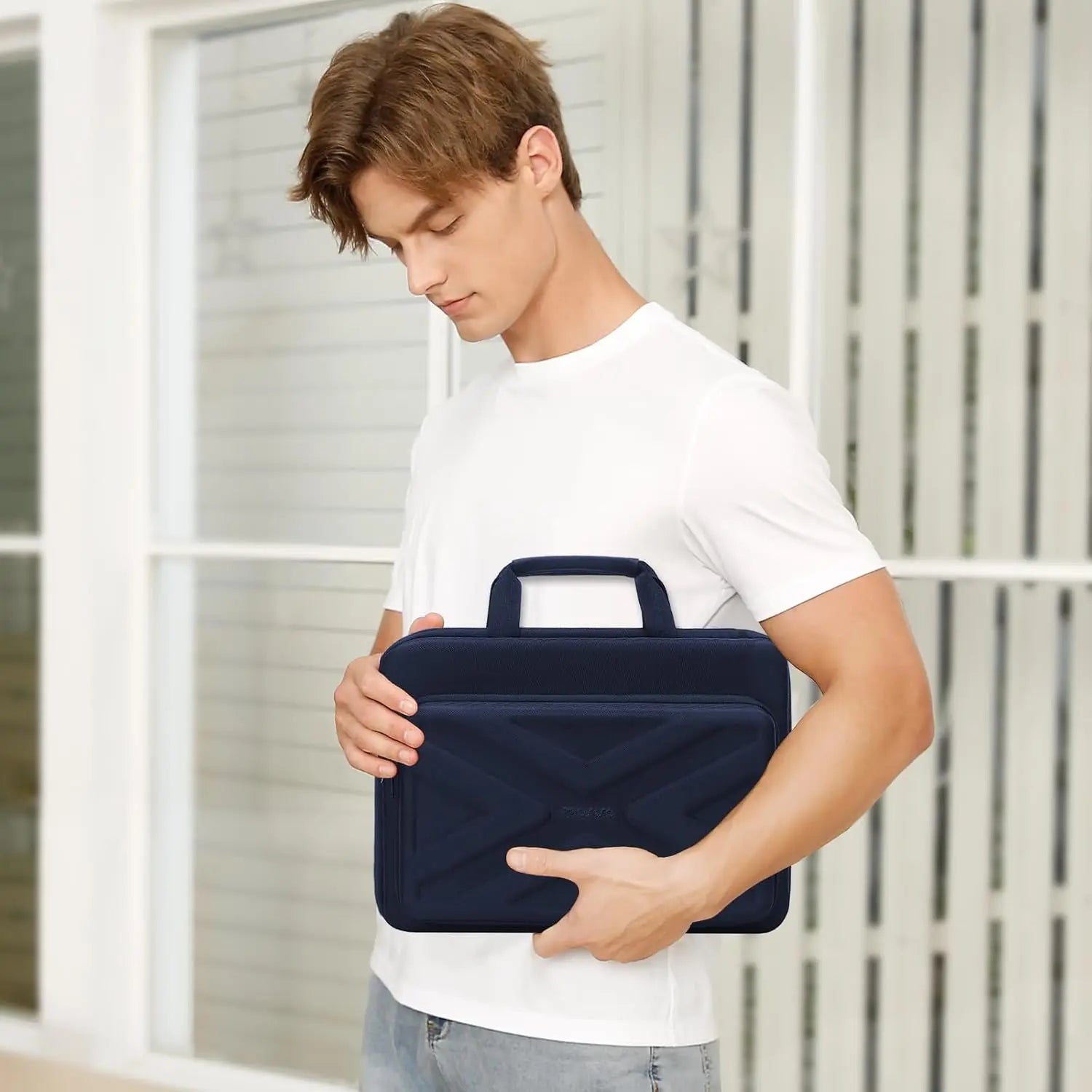 Hard Shell Laptop Sleeve for 13 14 15 16 17 inch Macbook Air Pro M1 M2 M3 M4 HP Notebook Handbag Waterproof EVA Protective Case