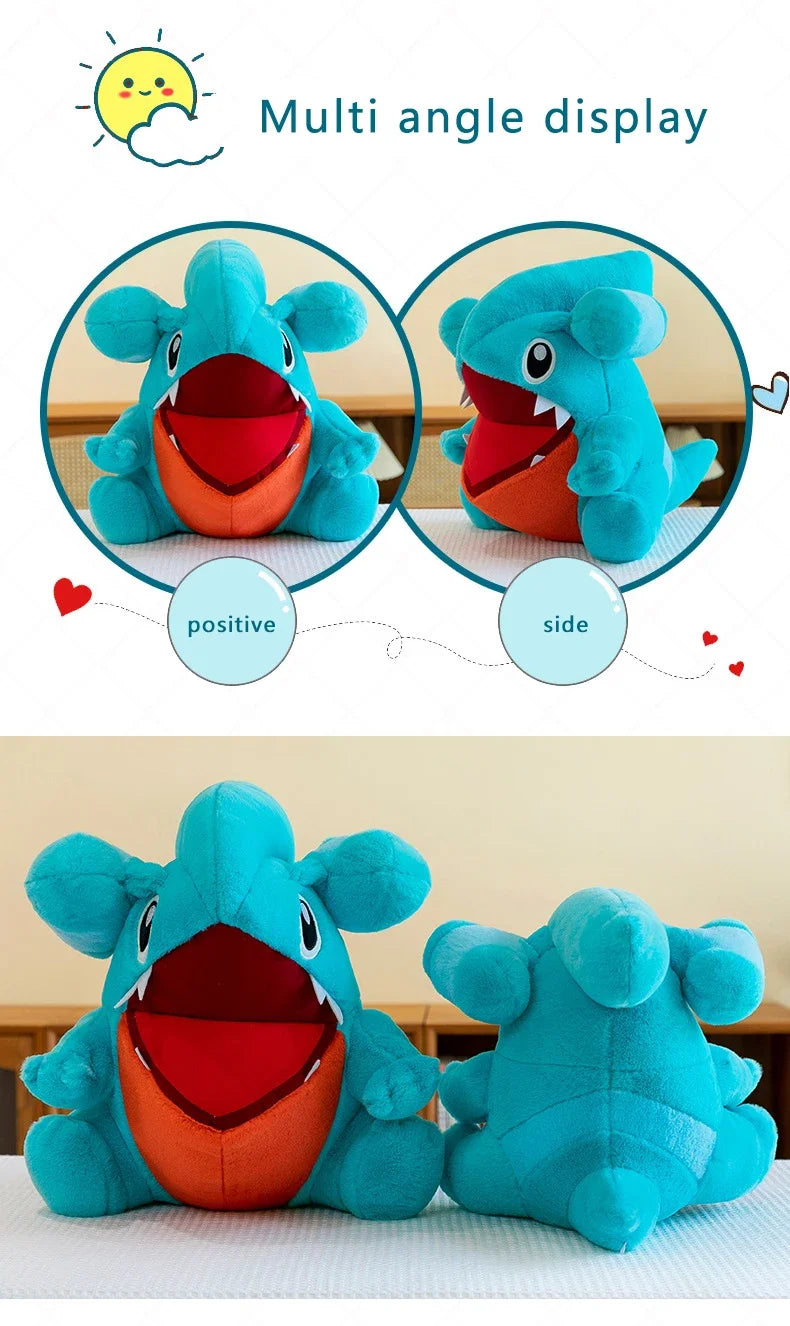 30/55cm Gible Pokemon Plush Toys Large Anime Doll Pillow Cartoon Griknot Gabite Pokémon Plushie Stuffed Gift for Kids Christmas