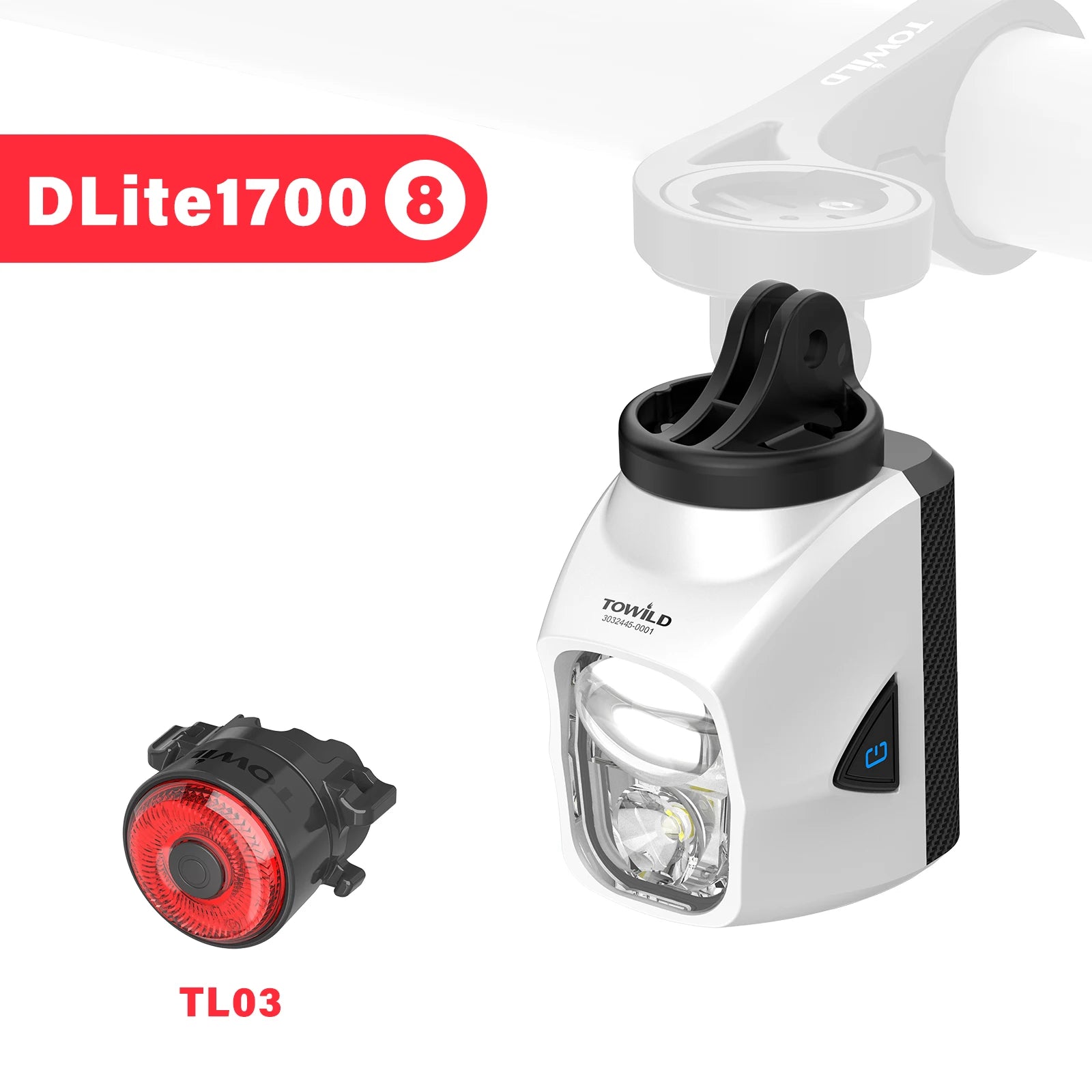 DL1200S/DL1700 Bicycle Light With Cut-Off Line Beam1900LM Rechargeable Front Light Power Bank Mtb Cycling Headlights