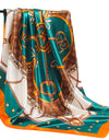 Women Scarf Silk Feeling Hair Neck Square Brand Office bandanna muffler Waiter Flight Attendants Handkerchief Rings wrap