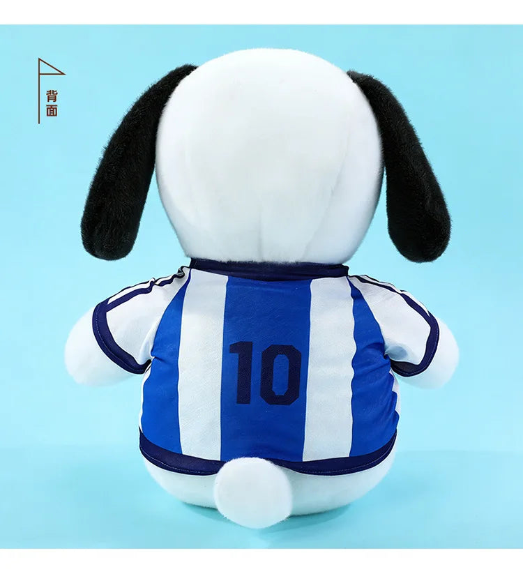 Kawaii Stuffed Doll Snoopy Football Plush Toy Cute Anime Character Stuffed Animal for Kids Birthday Gift and Cartoon Collection