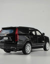 Diecast 1:32 Cadillac Escalade SUV Alloy Model Sound And Light Pull Back Toy Accessories For The Car Birthday Present For Boys