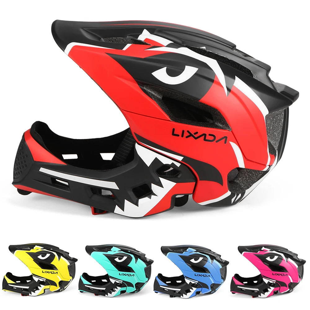 Detachable Full Face Bike helmet 's Sports  Cycling mtb Motorcycle Skateboarding Roller Skating Helmet