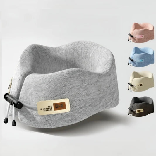 Portable Memory Foam Travel Pillow U-Shaped Ergonomic Neck Support For Airplane Car Office Nap Sleeping Headrest Soft Cushion