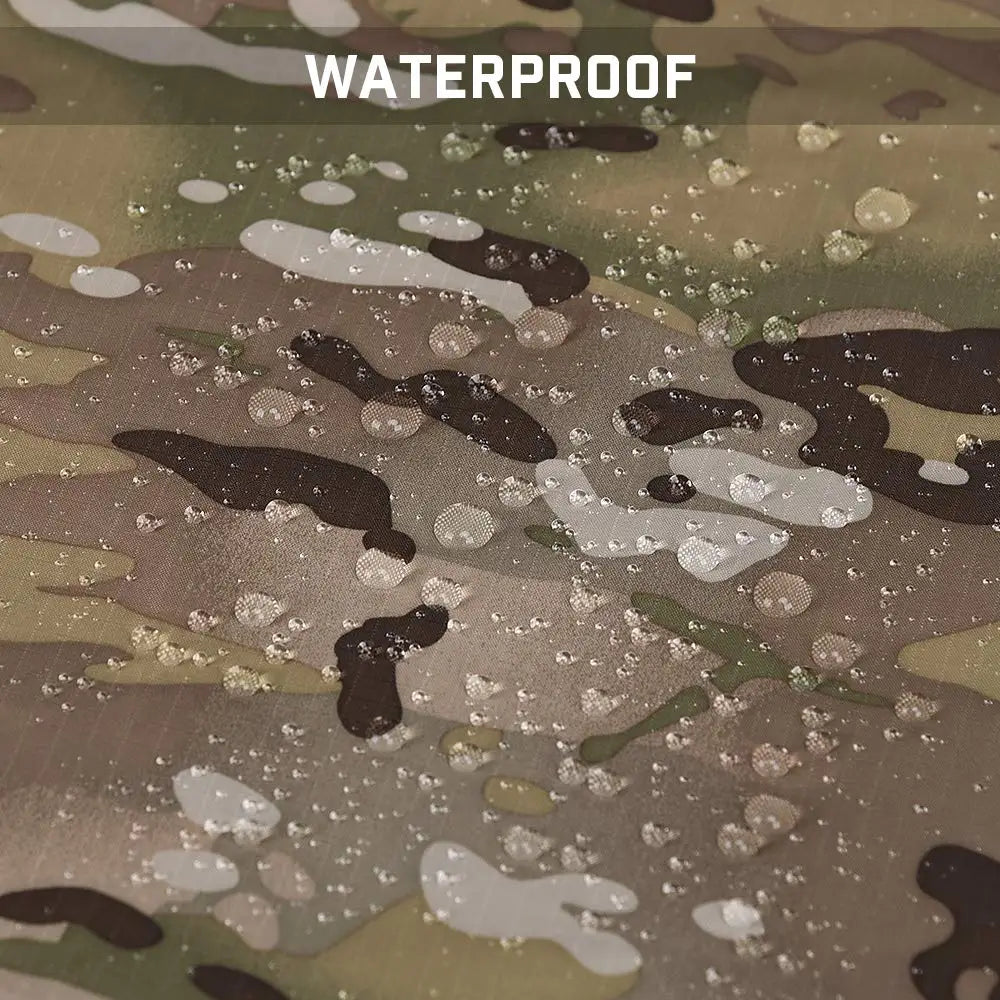 Camouflage Waterproof Folding Rain Poncho with Storage Bag for Adults