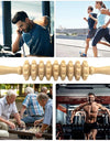 1 PCS Wood Massage Roller Trigger Points Home Gym Manual Wooden Fascia Massage Roller for Release Cellulite Sore Muscle Blasting