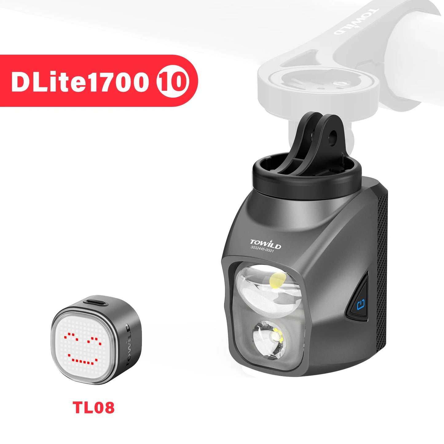 DL1200S/DL1700 Bicycle Light With Cut-Off Line Beam1900LM Rechargeable Front Light Power Bank Mtb Cycling Headlights