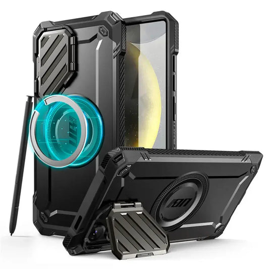 For Samsung Galaxy S25 Ultra Case UB Mag XT Heavy Duty Rugged Strong Phone Case with Camera Cover Kickstand