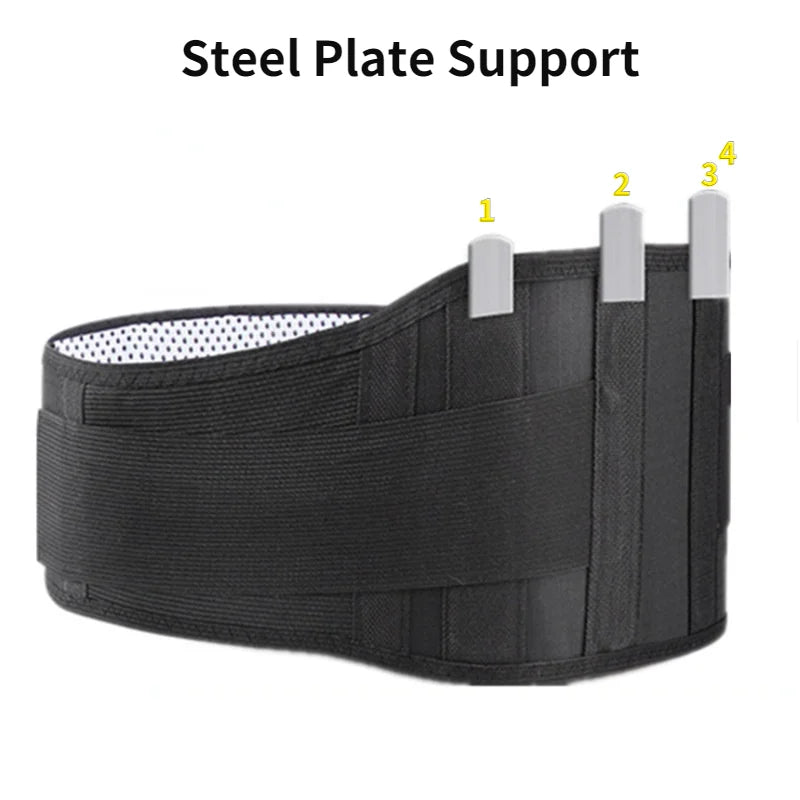 Adjustable Waist Tourmaline Self heating Magnetic Therapy Back Waist Support Belt Lumbar Brace Massage Band Health Care