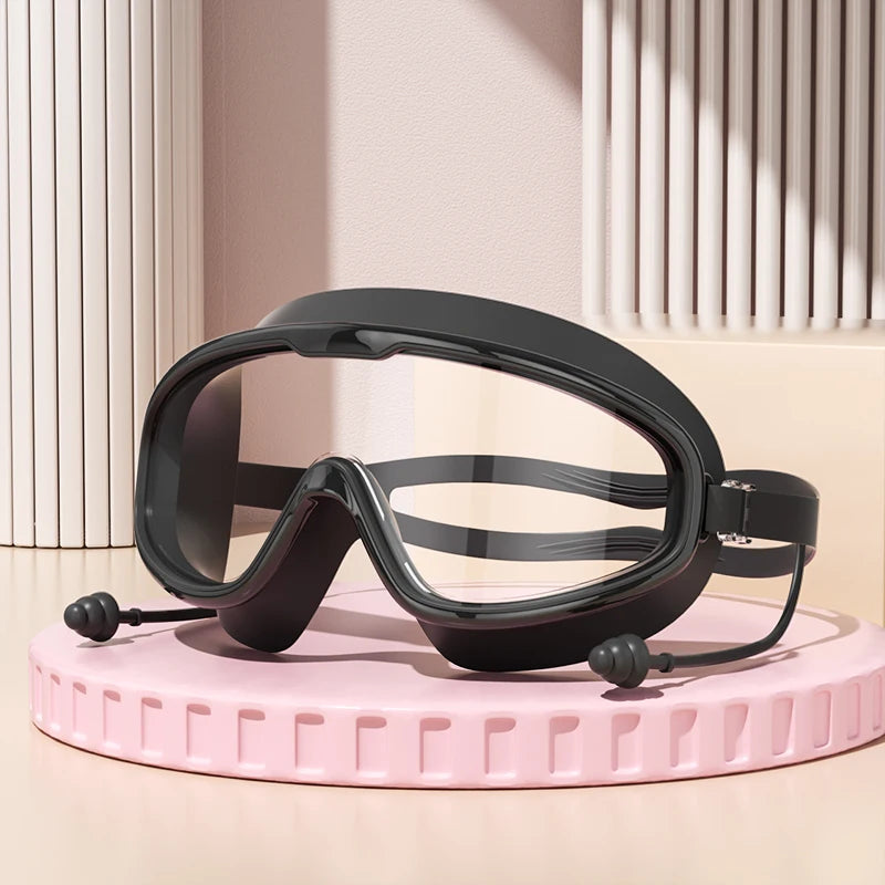 Swimming Goggles Big Frame Swimming Goggles Big Frame HD Wide View Anti-Fog UV Protection Swimming Goggles for No Leaking