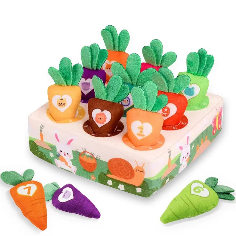 Toys 0 12 Month Tissue Box Pull Out Radish Toy Games s Fine Motor Skills Toys Montessori Early Learning Sensory Toy