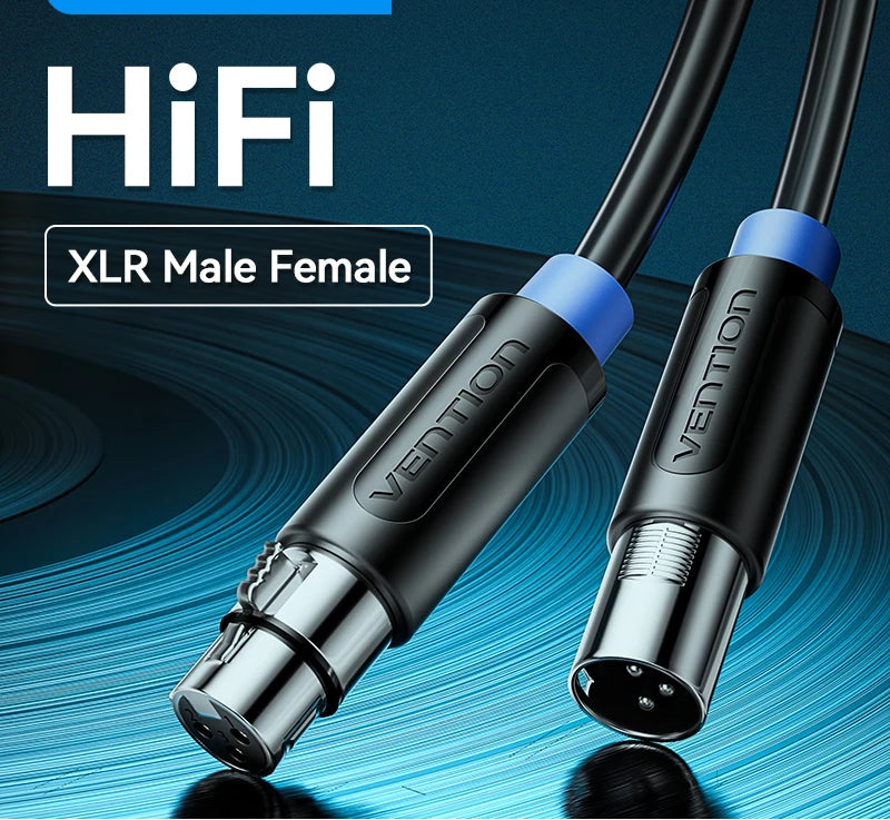 XLR Cable Karaoke Microphone Sound Cannon Cable Plug XLR Extension Mikrofon Cable for Audio Mixer Amplifiers XLR Cord