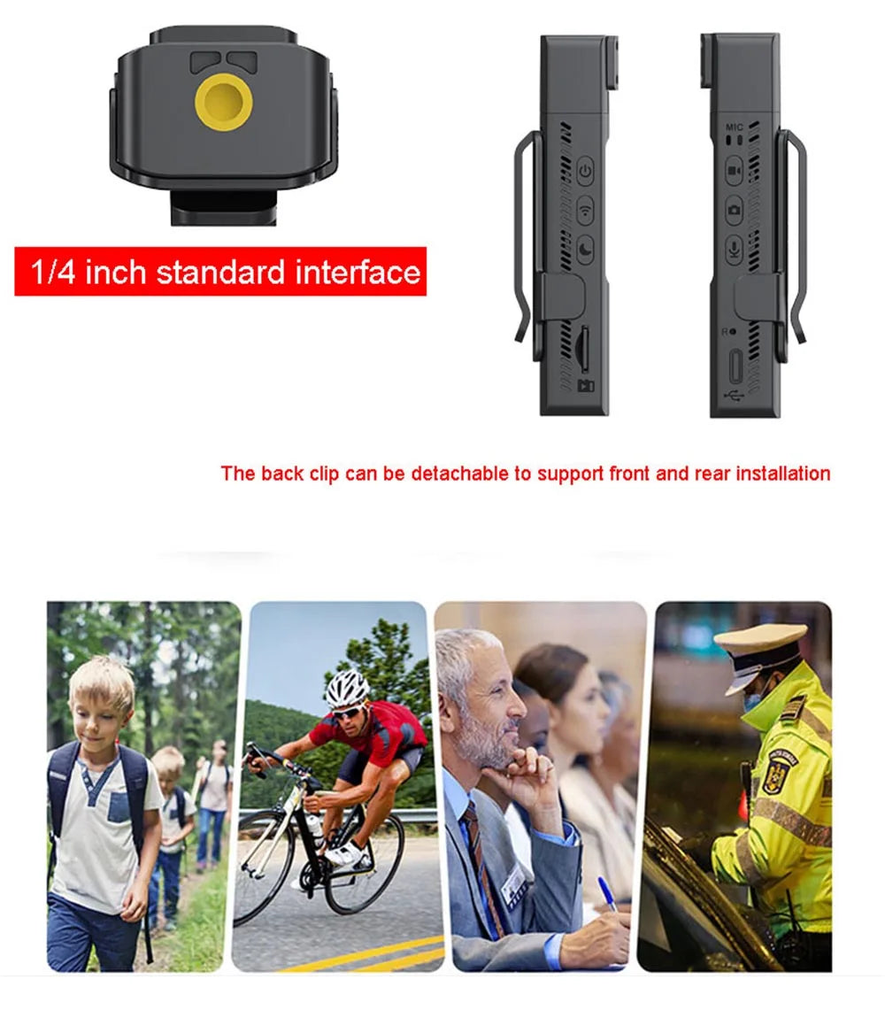 Mini Camera Portable Police Pocket Sport Digital Voice Video Business Conference 1080P Wearable Body Cam Riding Recorder