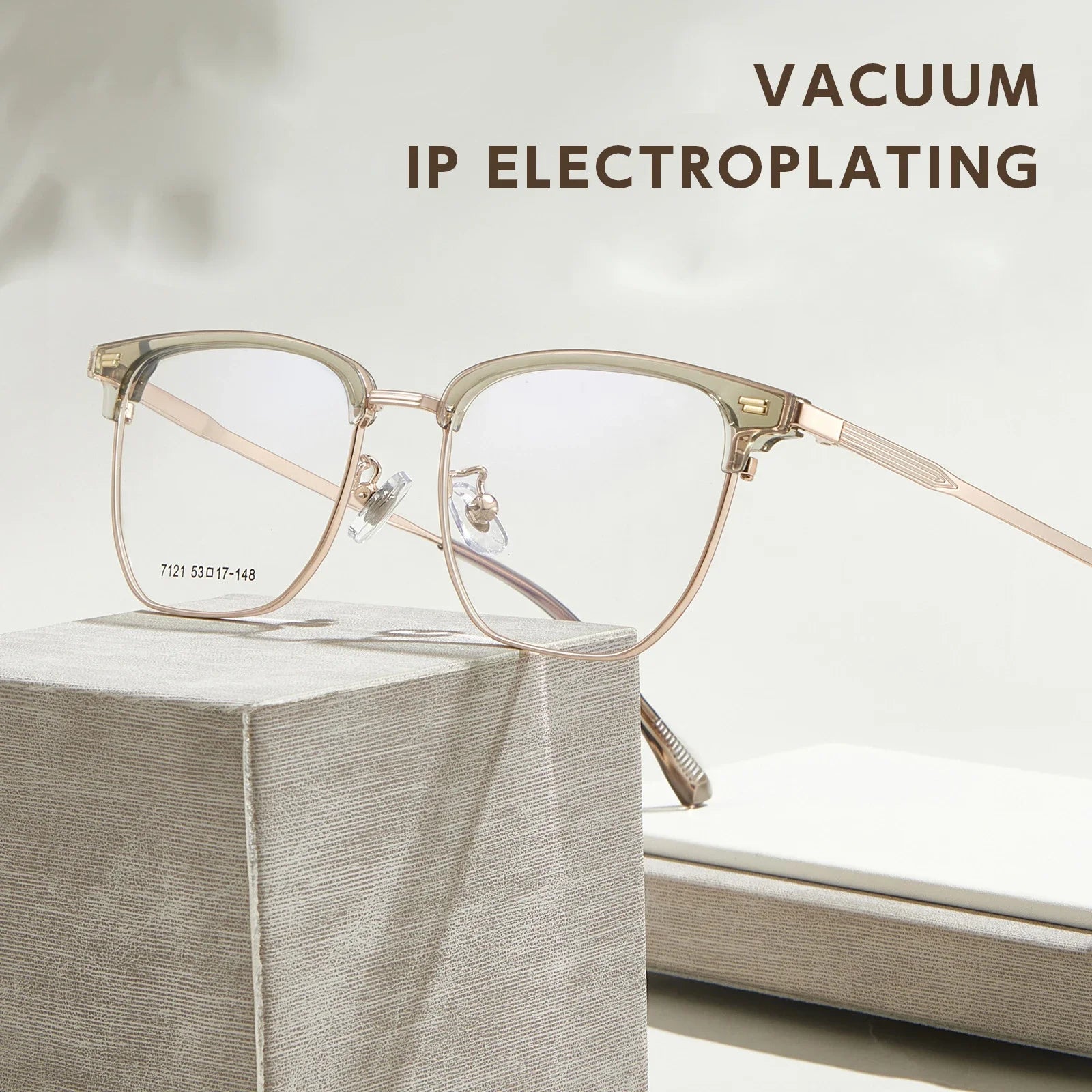 Ultra-light Comfortable Big Eyewear TR90 Pure Titanium Retro Square Optical Prescription Glasses Frame